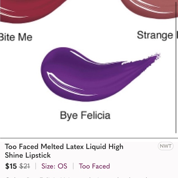 Two faced melted latex lip stick purple shade - Picture 2 of 5